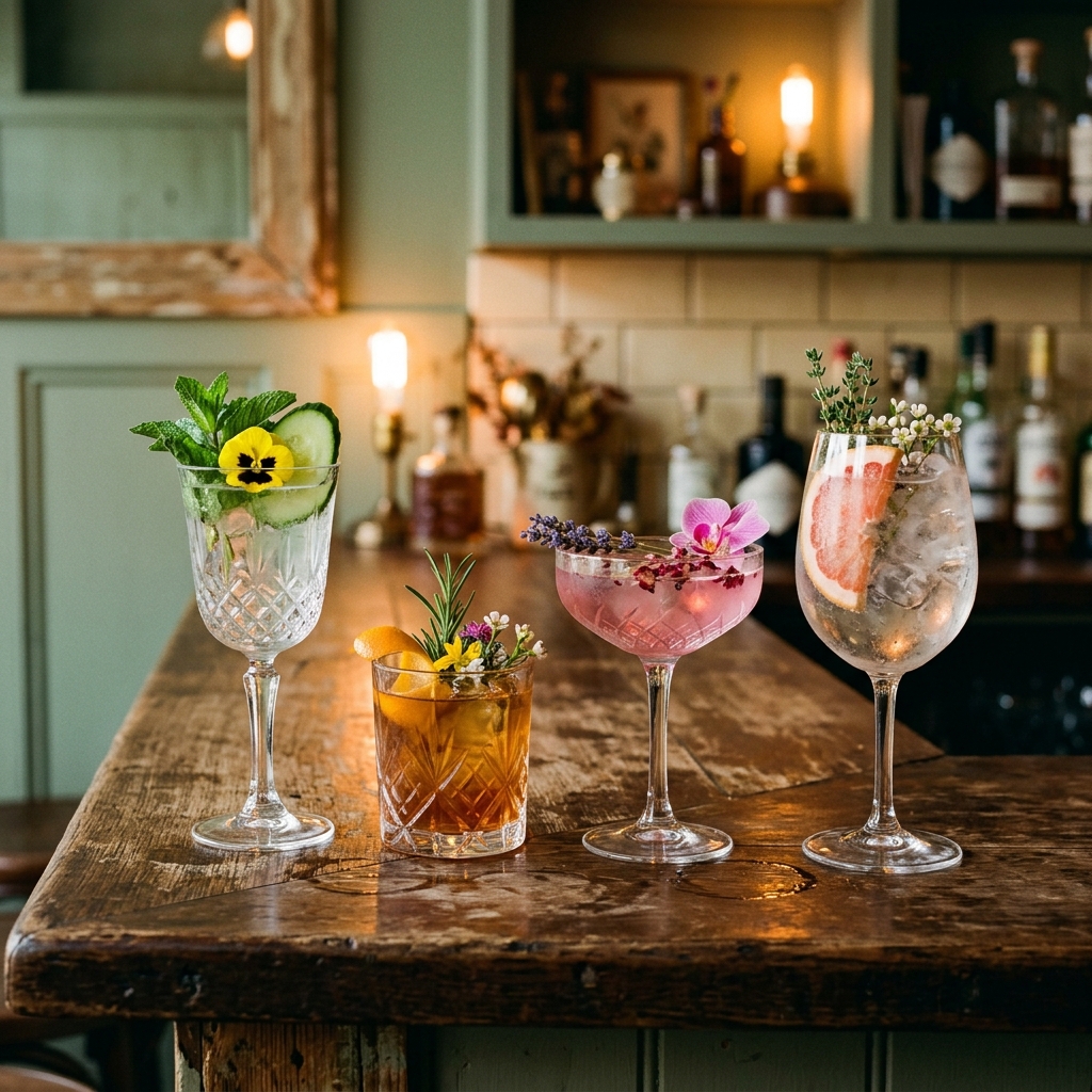 Craft Cocktails auf der Bar