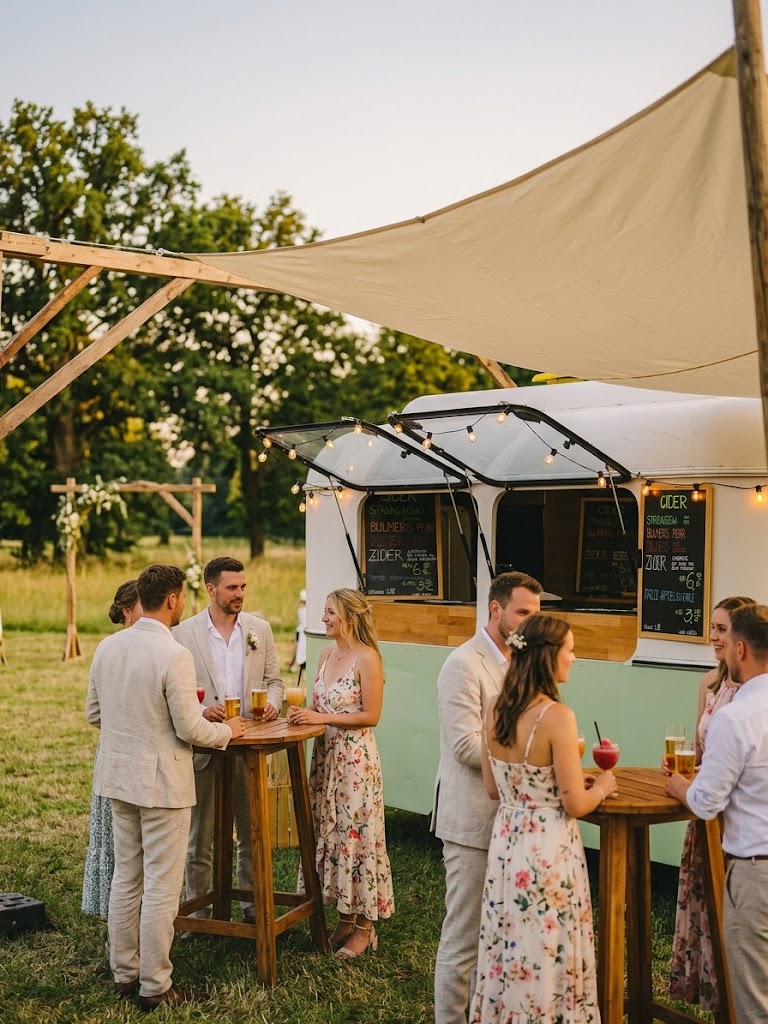 Barwagen auf einer Hochzeit